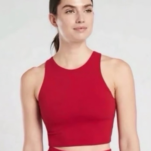 Athleta Tops - ATHLETA Conscious Crop Tank Top Red Size Small